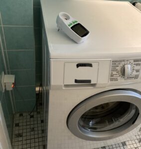 Waschmaschine mit Strommessgerät